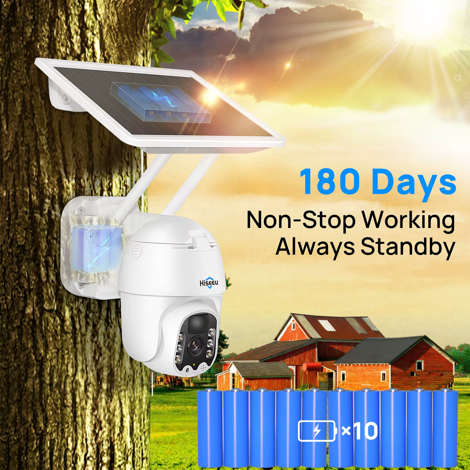 Hiseeu 2K Pan Tilt Zoom Security — image 2
