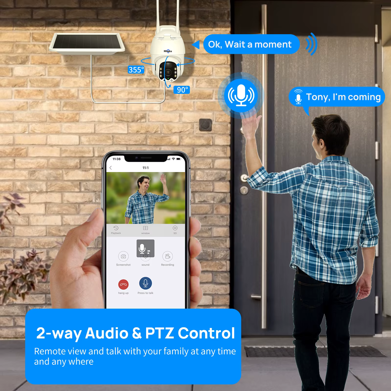 Hiseeu 2K Pan Tilt Zoom Security — image 5