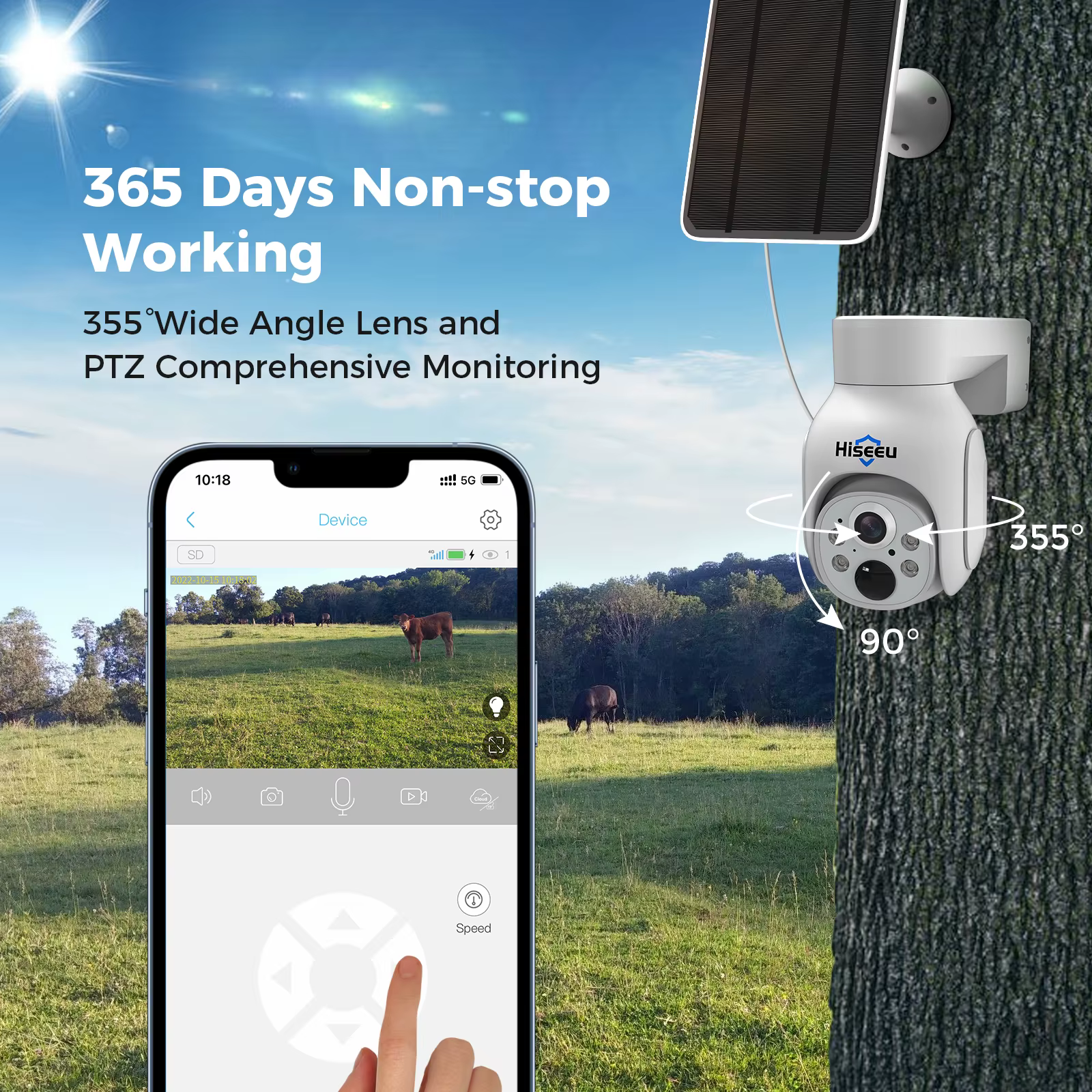 Hiseeu Solar Camera Ubox Cctv Cam — image 4