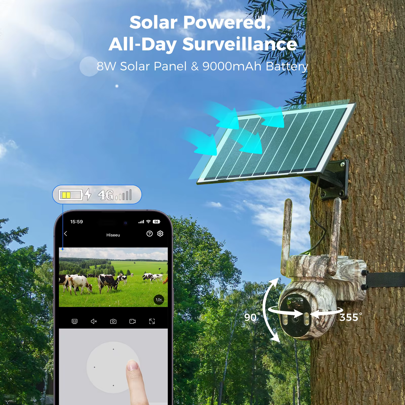 Hiseeu 4G Sim Card Solar Wireless — image 3