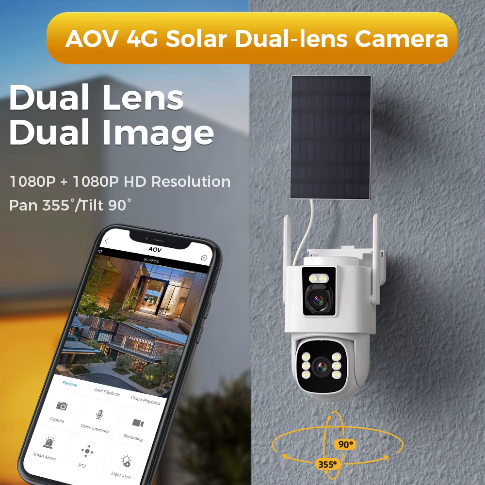 4G AOV Dual Lens Outdoor Solar — image 2