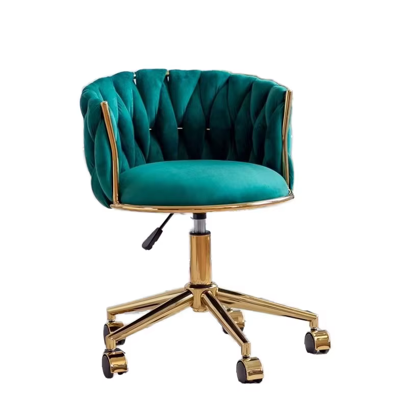Luxurious Golden Nail Accent Chair Home — image 3