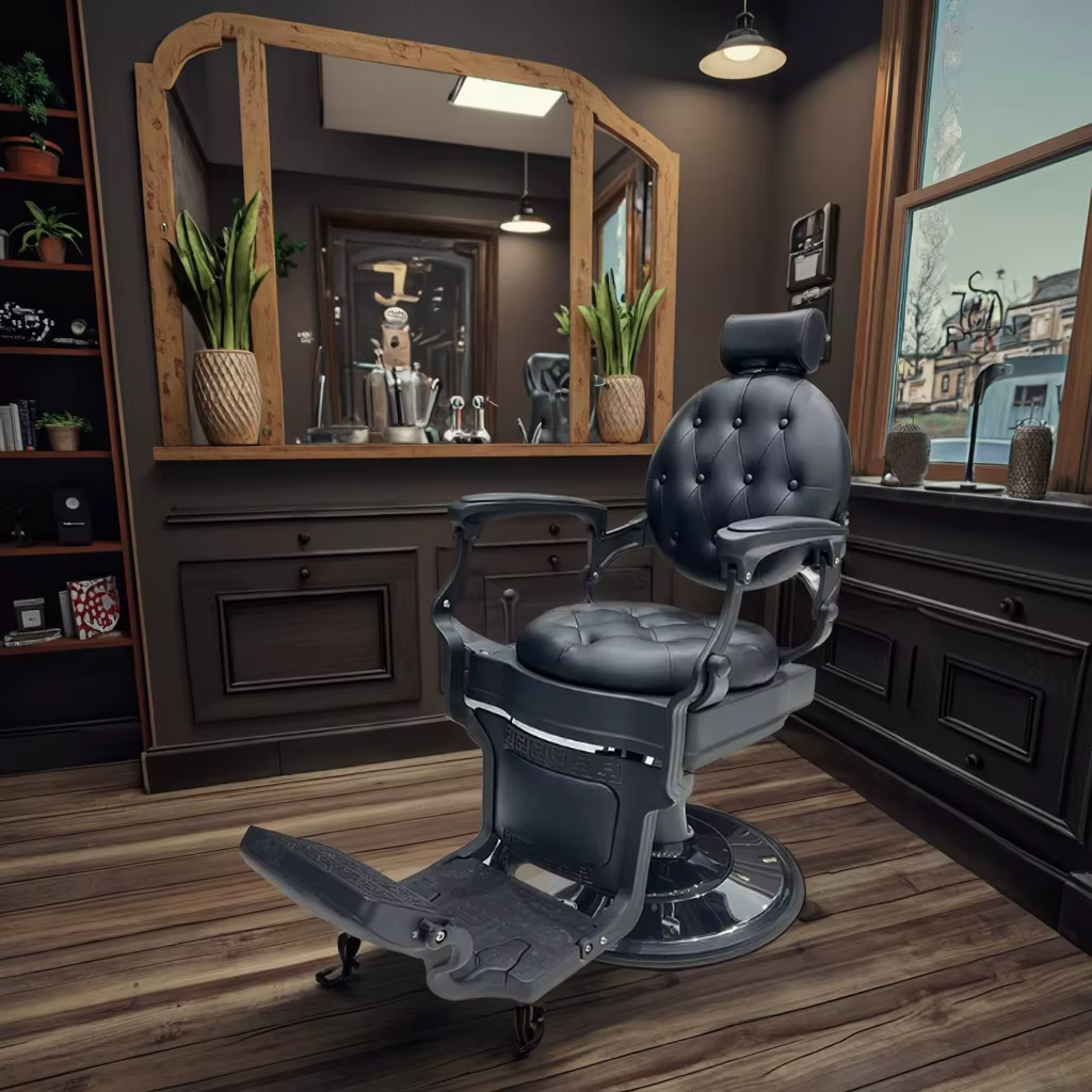 Classic Vintage Barber Chair With Soft — image 3