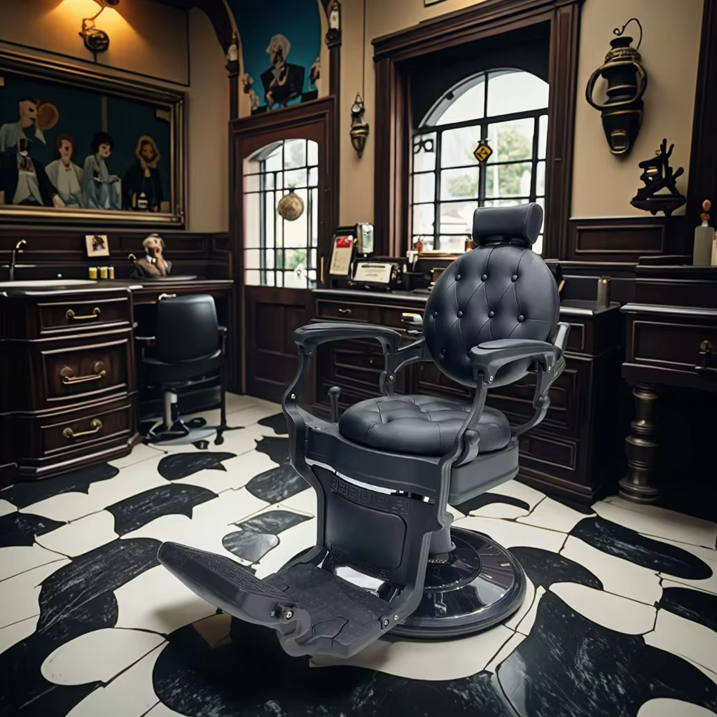 Classic Vintage Barber Chair With Soft — image 4