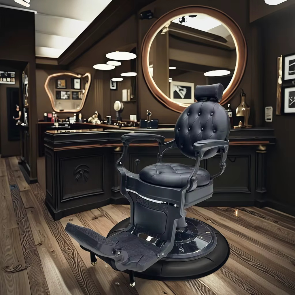Classic Vintage Barber Chair With Soft — image 5