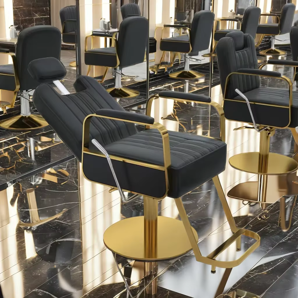 High Quality PU Metal Barber Chair — image 4