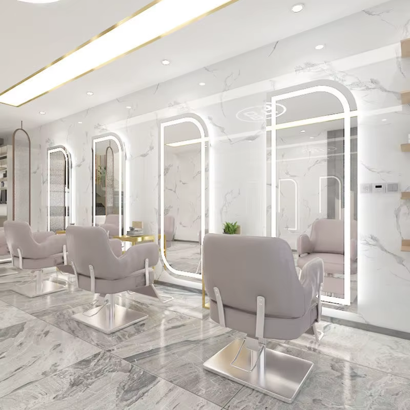 Modern Glass Barber Salon Mirror Hotel — image 4