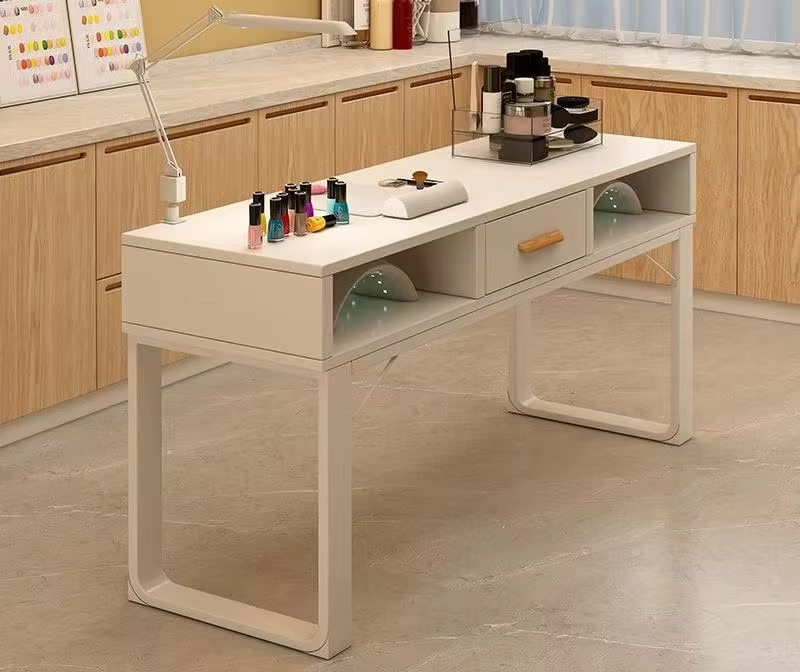 Modern Double Nail Salon Table — image 3