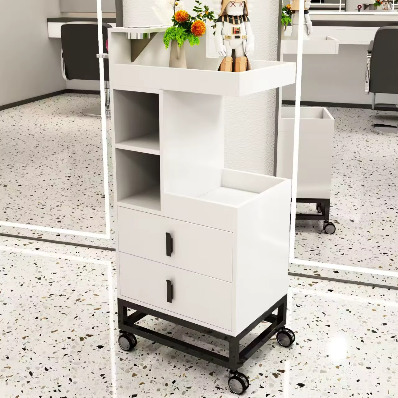 Luxury Metal And Wood Hairdressing Work — image 2