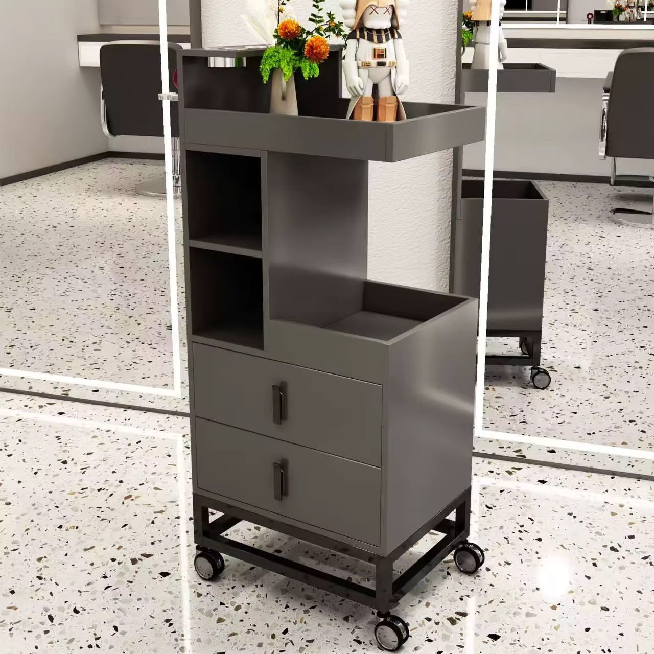 Luxury Metal And Wood Hairdressing Work — image 5