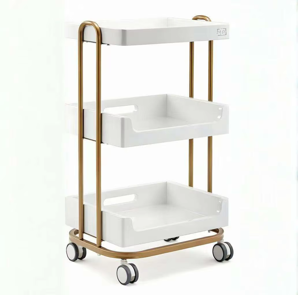 Modern Simple Beauty Massage Stainless Steel Salon Trolley — image 2
