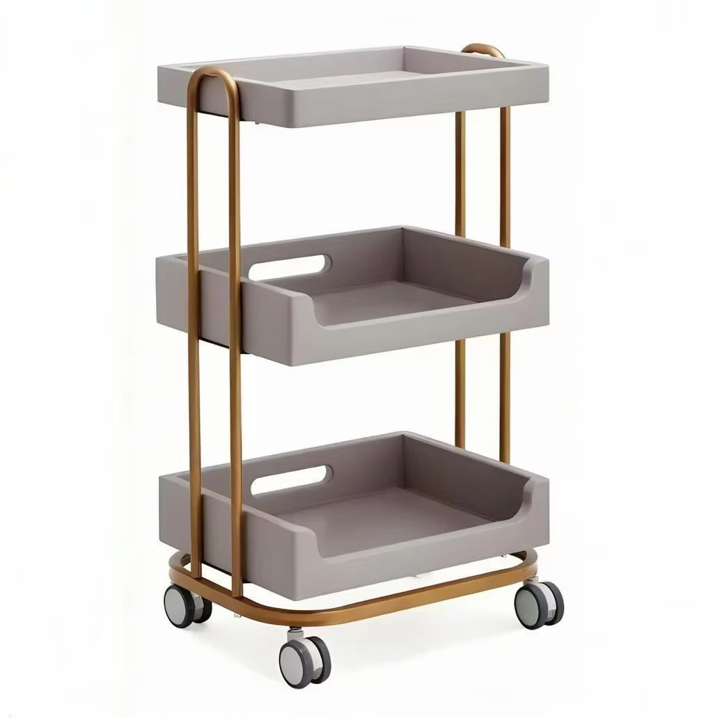 Modern Simple Beauty Massage Stainless Steel Salon Trolley — image 4