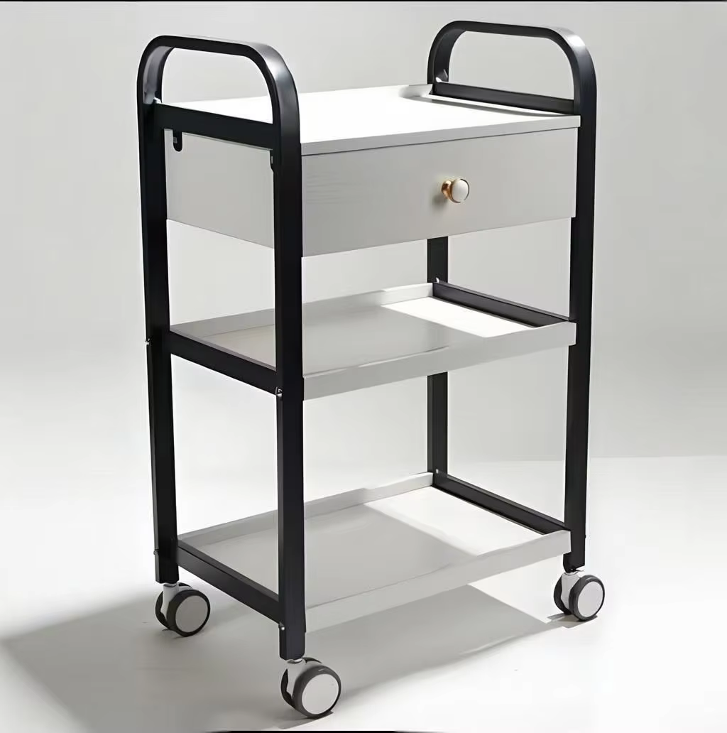 Modern Simple Beauty Massage Stainless Steel Salon Trolley — image 5