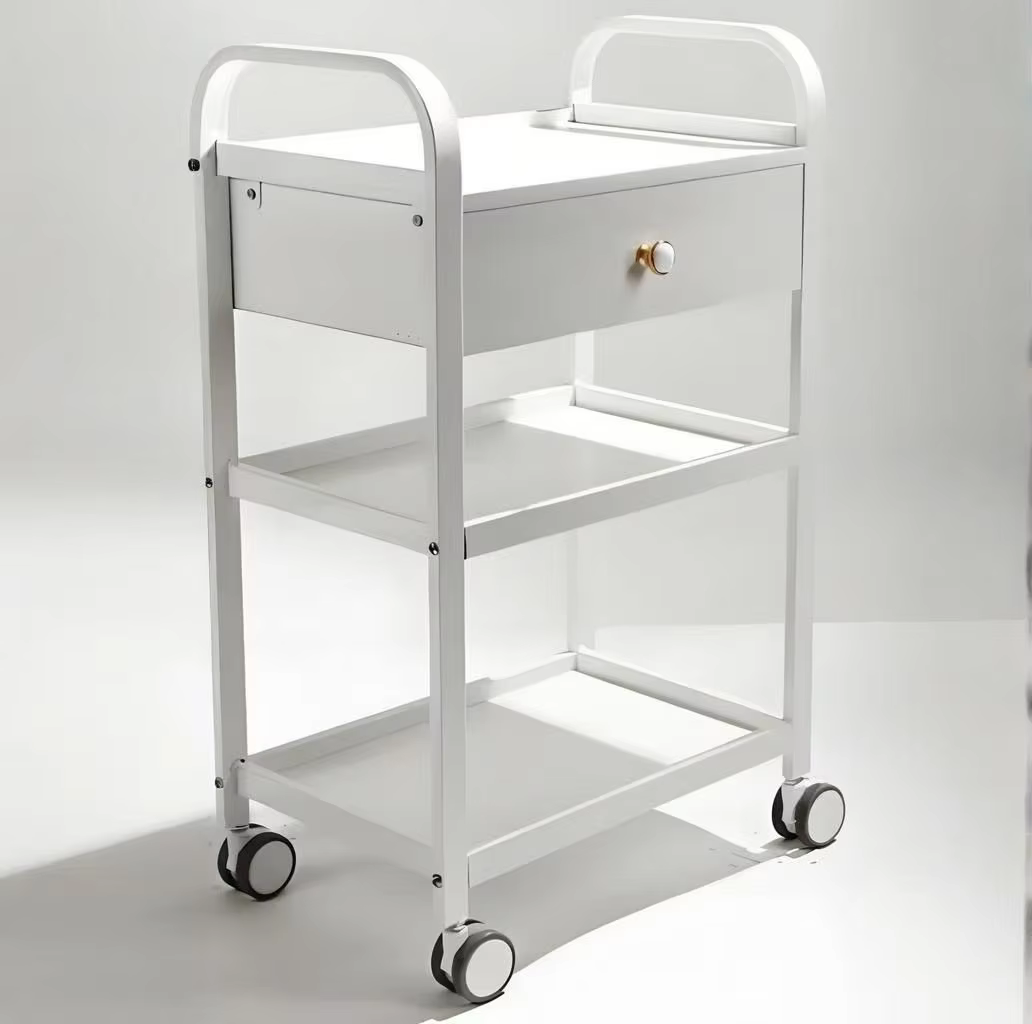 Modern Simple Beauty Massage Stainless Steel Salon Trolley — image 6