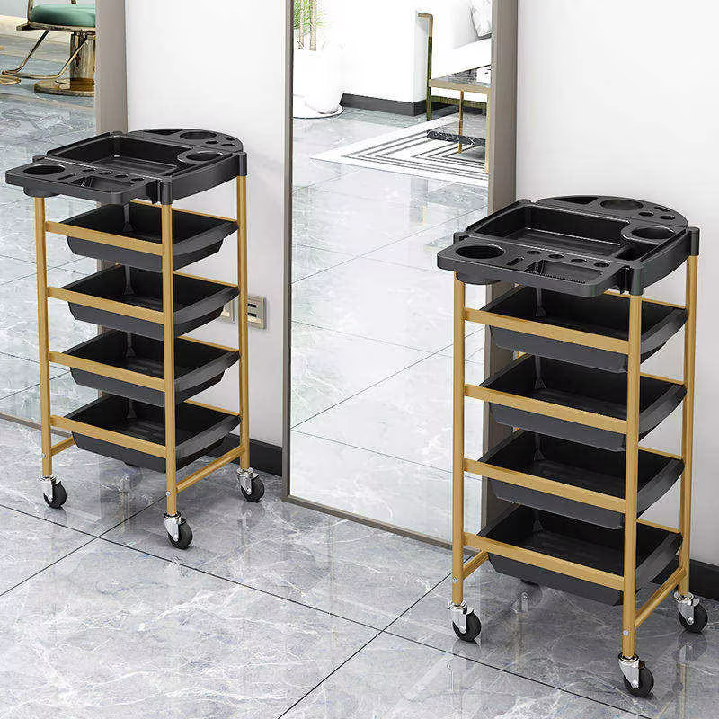 Luxury Multifunctional Stainless Steel Salon Trolley — image 3