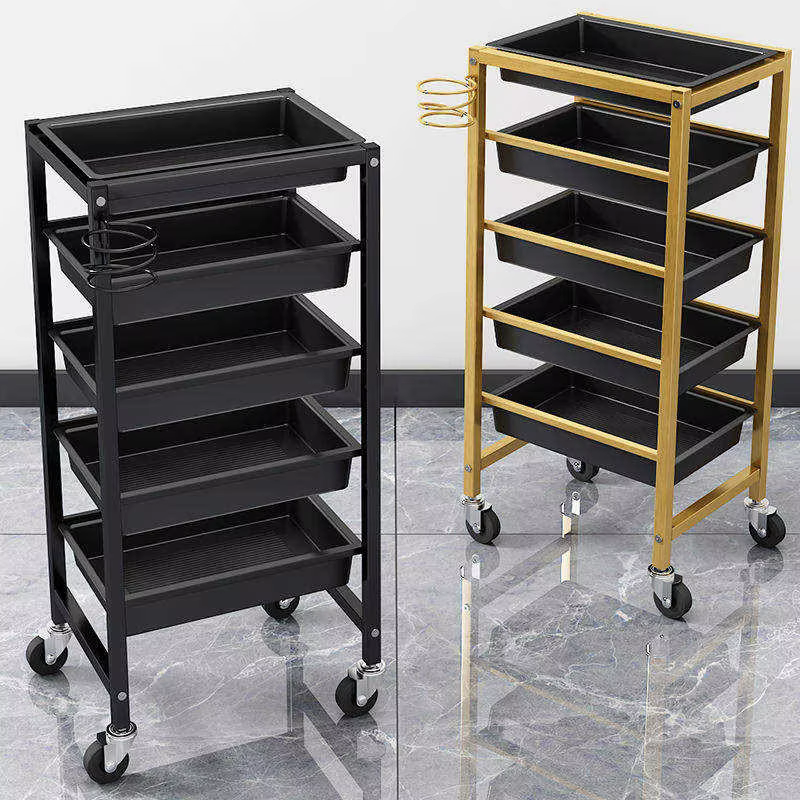 Luxury Multifunctional Stainless Steel Salon Trolley — image 5