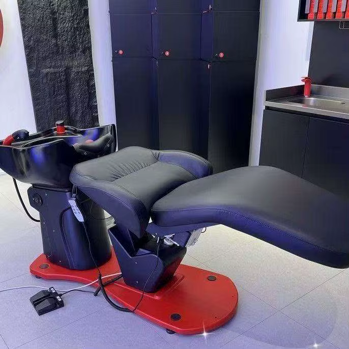 High-End Black Electric Shampoo Bed — image 2