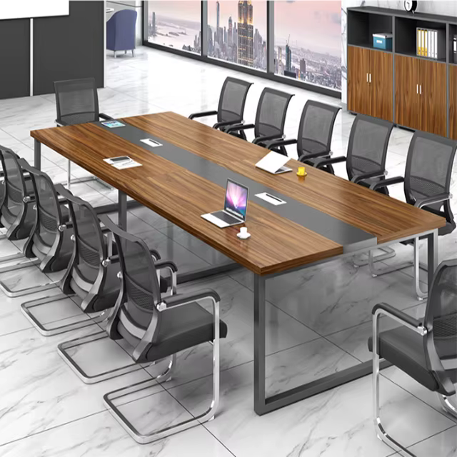 Factory Made Wood Conference Table Metal — image 2