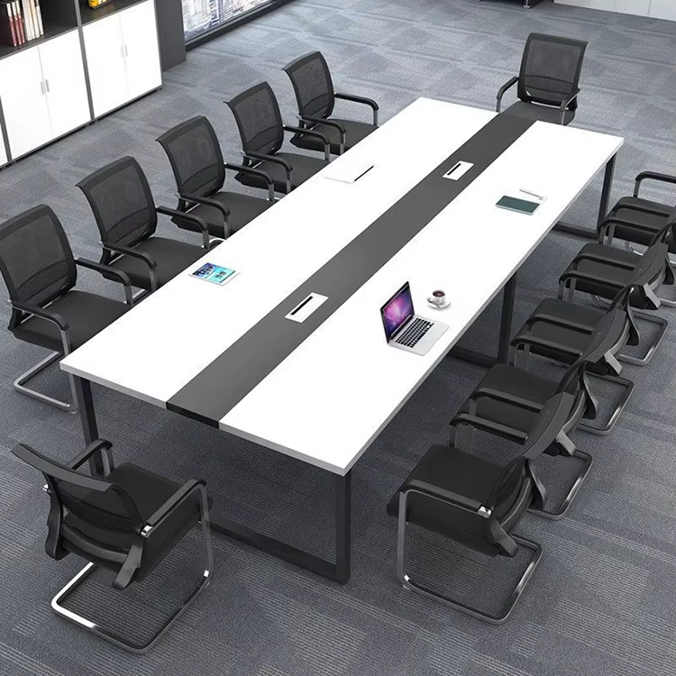 Factory Made Wood Conference Table Metal — image 4