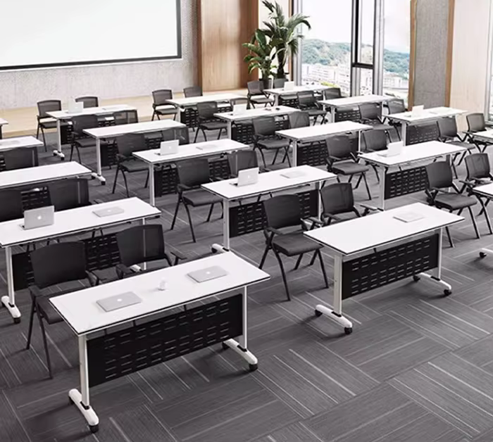 Metal Frame Foldable Training Table Conference — image 2