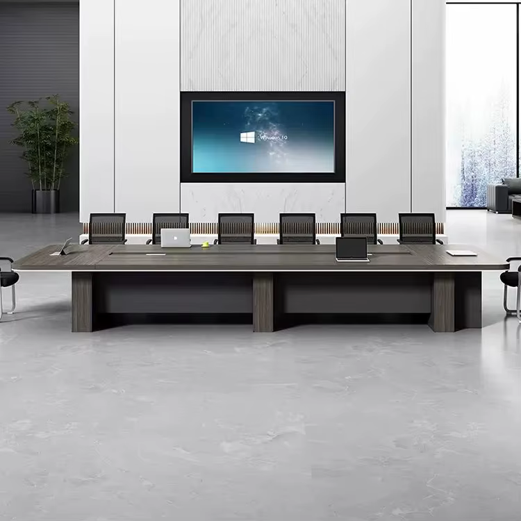 Modern Office Meeting Room Table Wooden — image 3