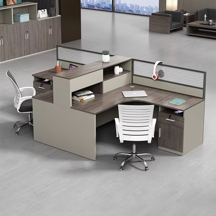 Modern Office Staff Desk L Shaped — image 3