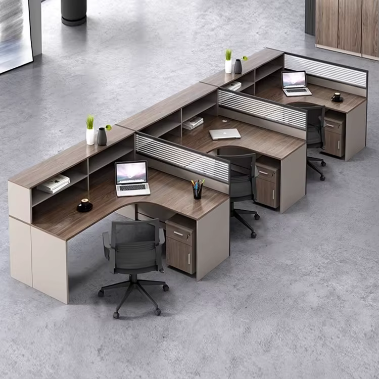Modern Office Staff Desk L Shaped — image 5