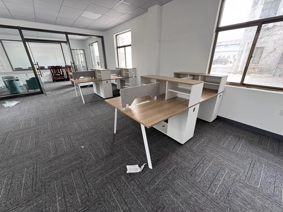 Ergonomic 4 People Office Desk Open — image 3