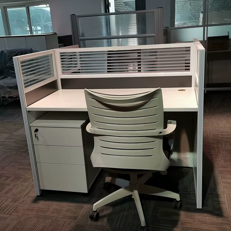 Standard 4 Person Workstation Wooden Desk — image 5