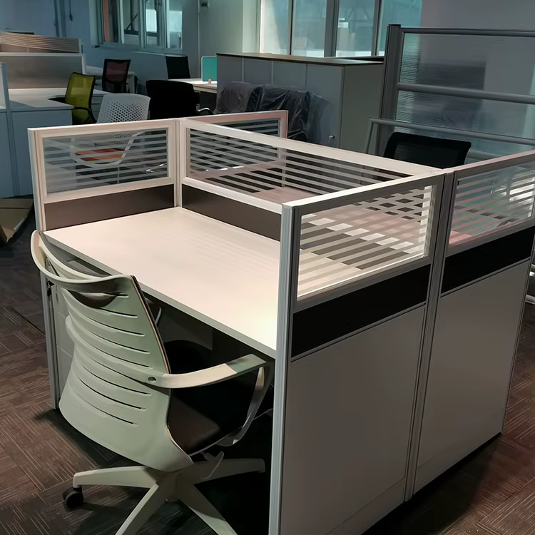 Standard 4 Person Workstation Wooden Desk — image 6