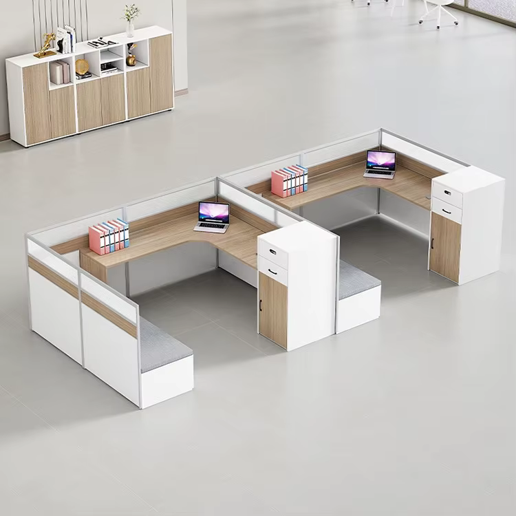 Custom Office Staff Desk Booth L — image 3