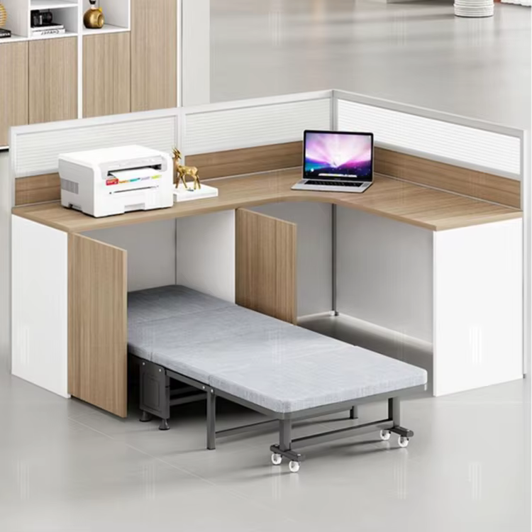 Custom Office Staff Desk Booth L — image 5