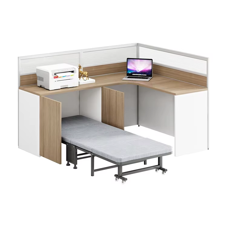 Custom Office Staff Desk Booth L — image 6