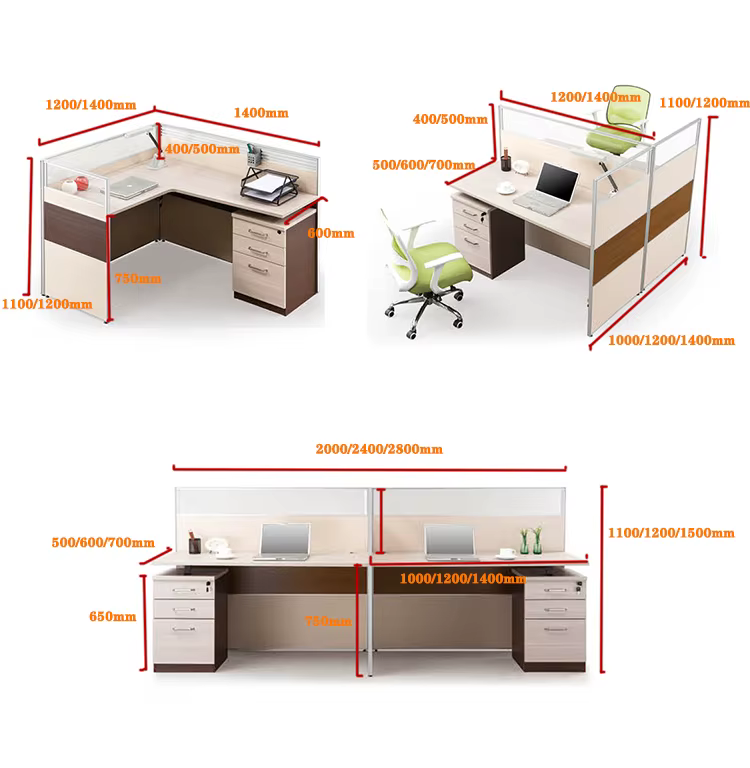 Office Desk Furniture Workstation For 6 — image 4