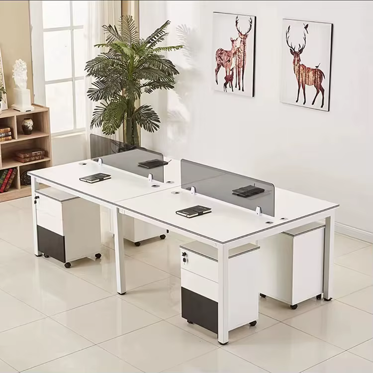 4 Person Call Center Office Tables — image 4