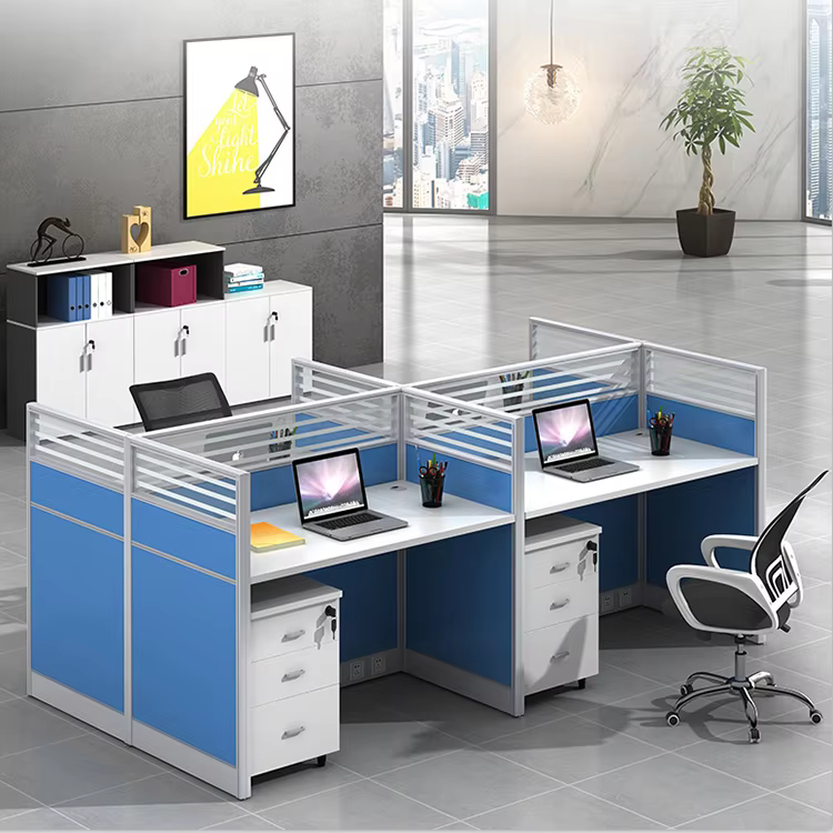 Wood Top Commercial Work Table Cubicle — image 2
