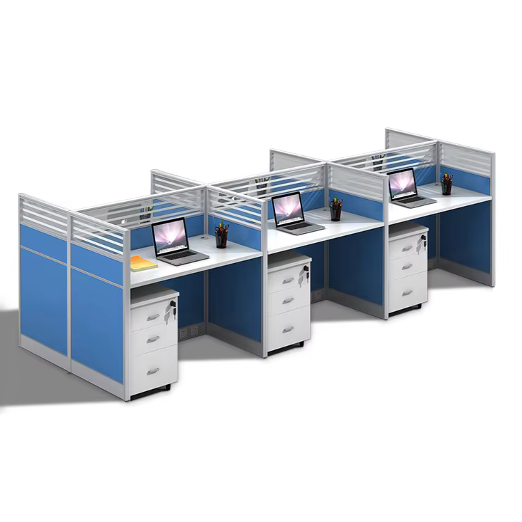 Wood Top Commercial Work Table Cubicle — image 3
