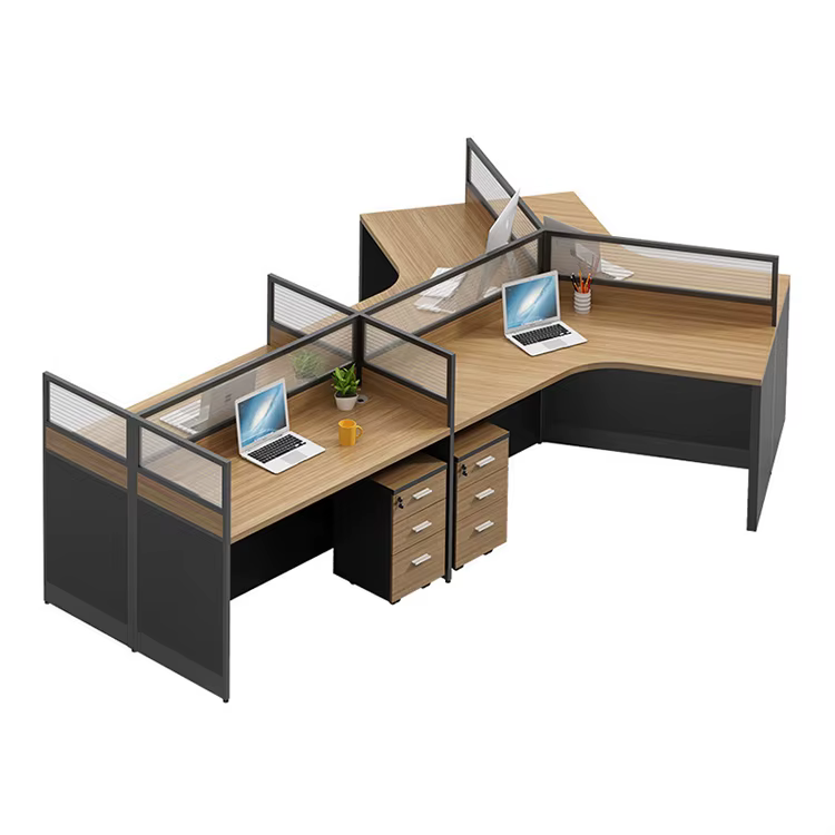 Office Cubicle 120 Degree 3 Seater — image 4