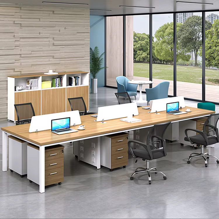 4 Person Office Workstation Modular Staff — image 2