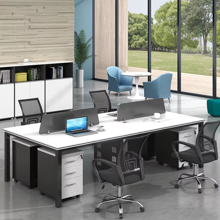 4 Person Office Workstation Modular Staff — image 3