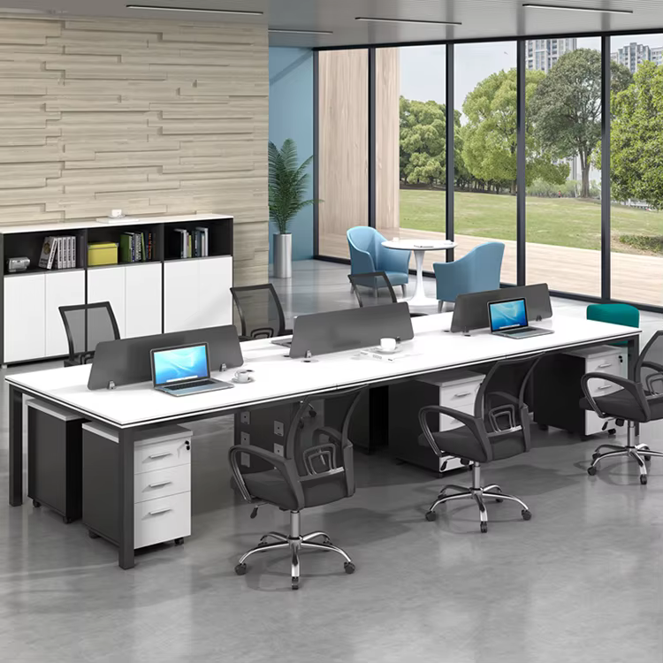 4 Person Office Workstation Modular Staff — image 4