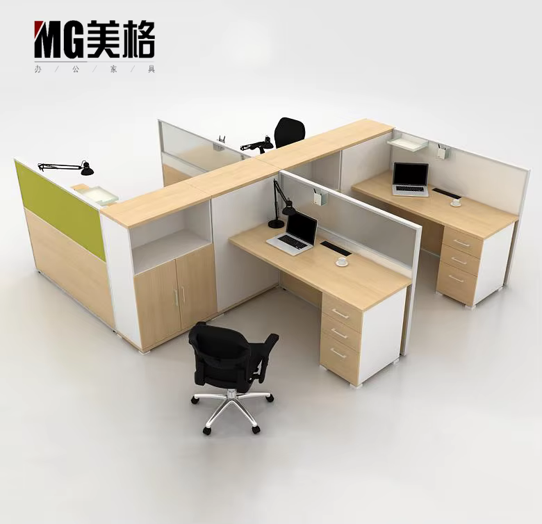 Melamine Workstation And Chair Frond Office — image 3