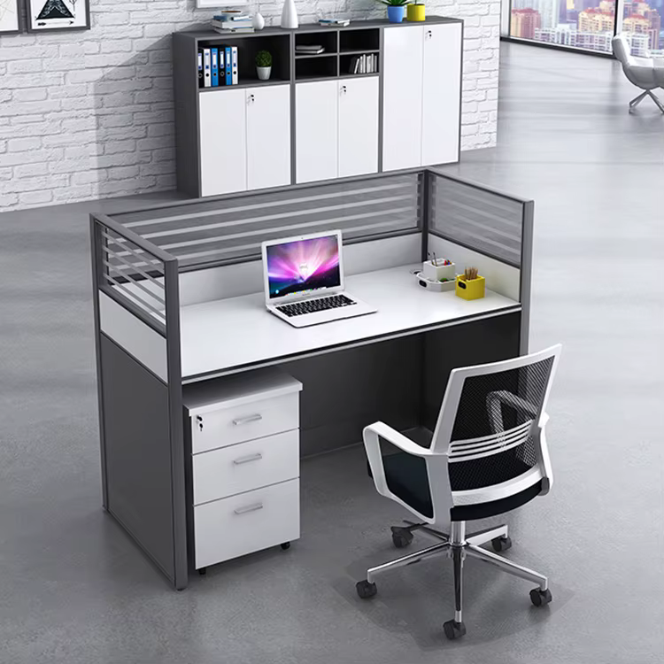 Modern 2 Person Cubicle Computer Office — image 3