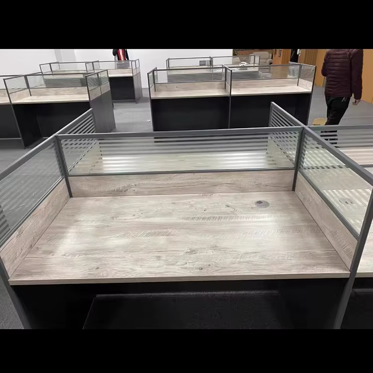 Modern 2 Person Cubicle Computer Office — image 6
