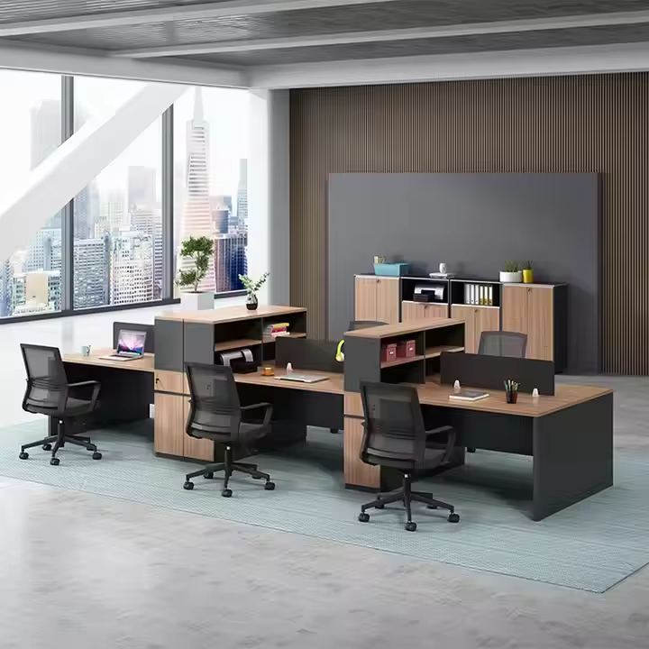 Wooden Office Desk Individual Staff Table — image 3