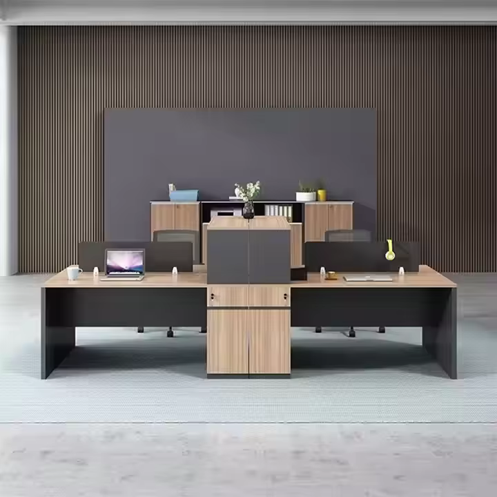 Wooden Office Desk Individual Staff Table — image 4