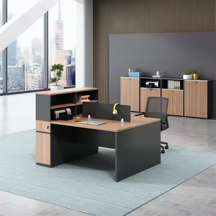 Wooden Office Desk Individual Staff Table — image 5