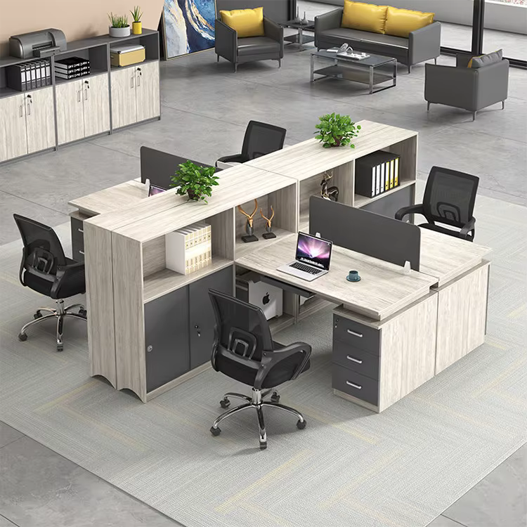 Workstations Office Furniture Cluster 6 Cubicles — image 2