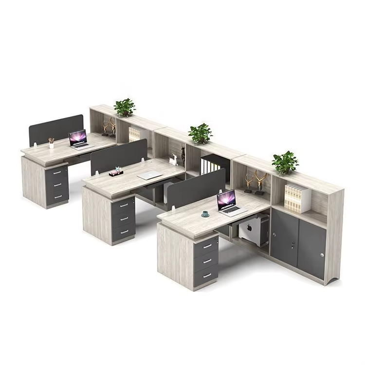 Workstations Office Furniture Cluster 6 Cubicles — image 4