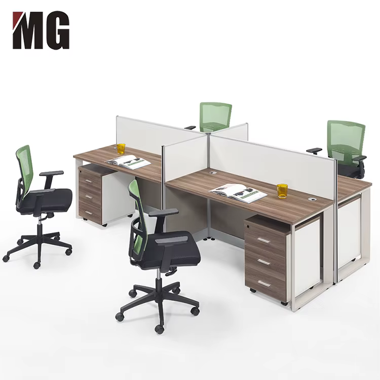 Modern Aluminum Wood Office Desk Modern — image 4